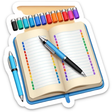 Mood tracking journal sticker