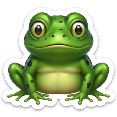 frog grossed out sticker