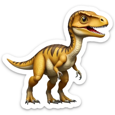 A velociraptor sticker
