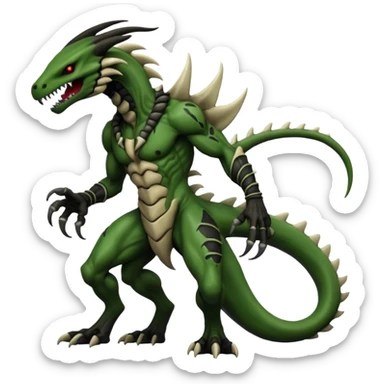  Venom-Marowak-Salandit-Xenomorph-hybrid-fantasy-creature (full body) with tribal markings sticker