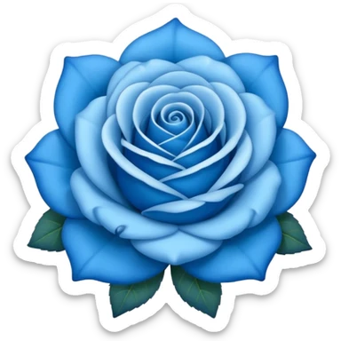 Una rosa azul sticker