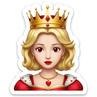 Queen of Hearts from Alice in Wonderland sticker
