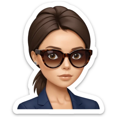 victoria beckham with sunglasses sticker