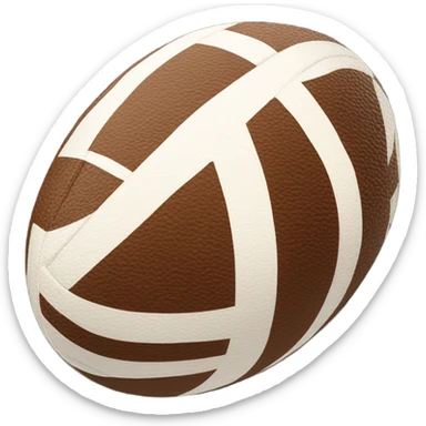 rugby ball sticker