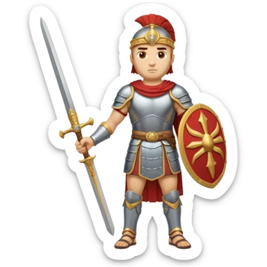 Famoso general cartagines de alto rango de la época púnica, estratega militar muy importante, foto del cuerpo entero sticker