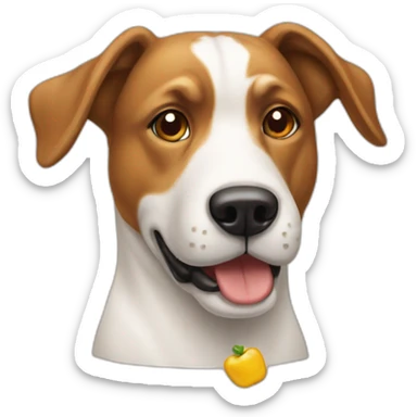 Un chien qui fait la cuisine sticker