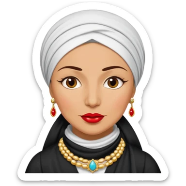 fun, sassy Turkish aunt (teyze) saying 'slay' sticker