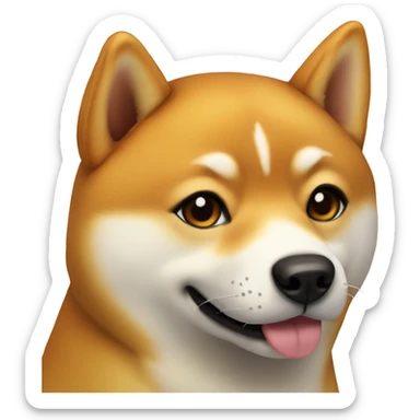 Shiba dog sticker