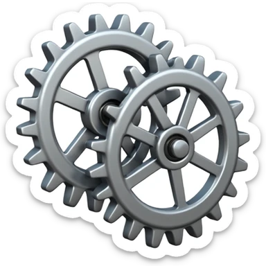 Pignon de mécanique et couronne w porte satellite w planétaire  sticker