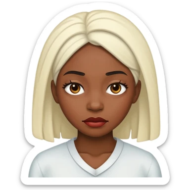 black woman sick  sticker