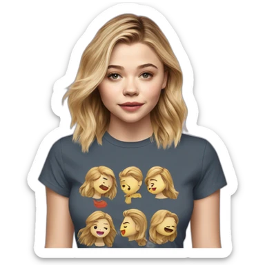 chloë grace moretz wearing tee sticker