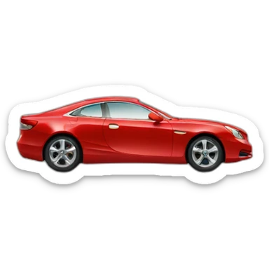 Voiture de luxe rouge sticker