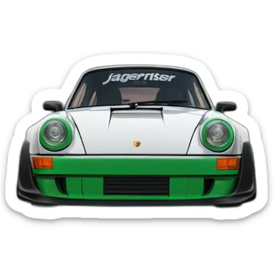 Porsche RWB Jagermeister sticker