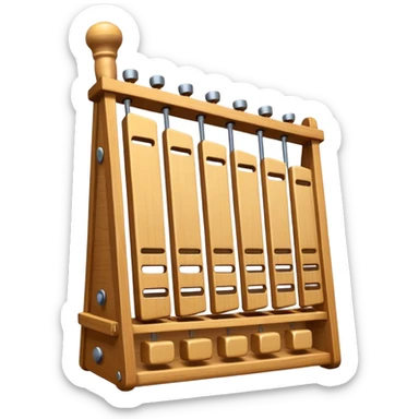 wooden glockenspiel instrument sticker