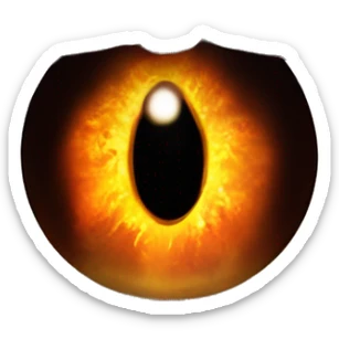 Eye of Sauron in Mordor sticker