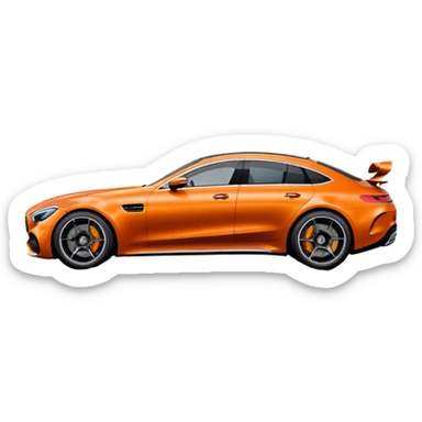 Mercedes amg gt 63 orange colour sticker