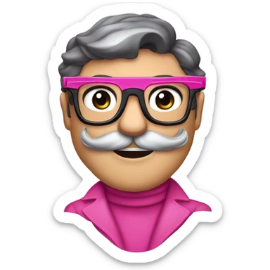 Pink Panther personaje animado de Blake Edwards con lentes para sol y cruzada de brazos. Únicamente parte  superior del cuerpo, donde se comienzan a ver los brazos cruzados. sticker