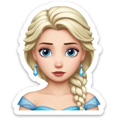 Elsa warier princess sticker