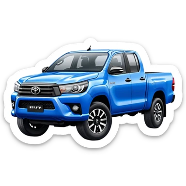 Toyota Hilux - Toyota (Model Year: 2021) (Iconic colour: Blue) sticker