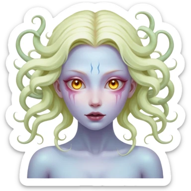 aesthetic brilliant divine lighting, oil paint  -  hieronymus bosch phantasmagoric mutated beautiful ethereal body of evil nymphs sticker