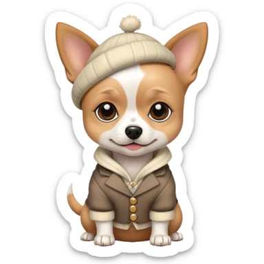 fashion dog sticker