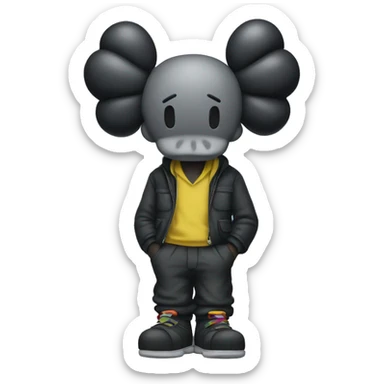KAWS sticker
