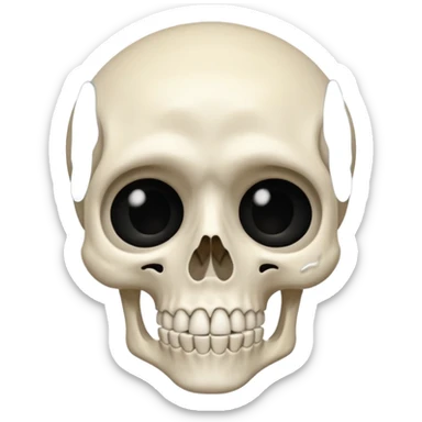 Squelette qui pleure sticker