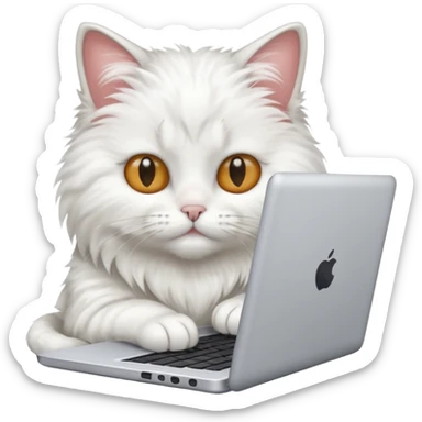 one cat repair windows laptop sticker