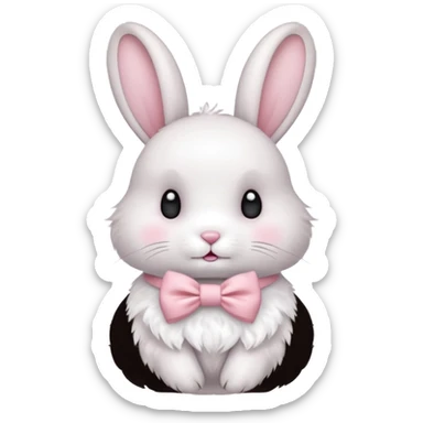 Coelho de laço sticker