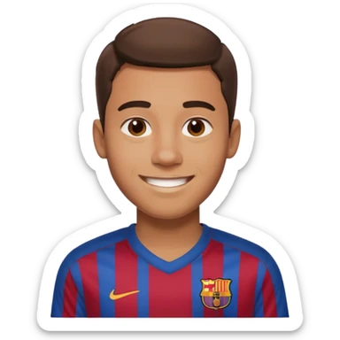 He was born at the age of 16 wearing a Barcelona shirt sticker