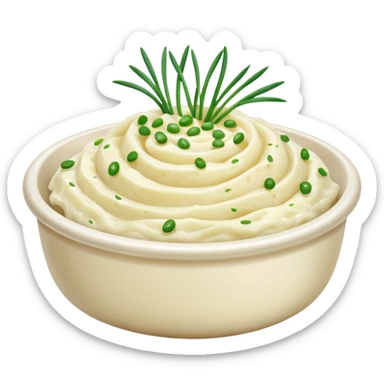 Mashed potatoes with chives sticker