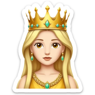 Hera, the queen of the Olympian gods in Greek mythology, was the goddess of marriage, women, family, and childbirth sticker