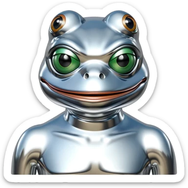 sorayama pepe frog sticker