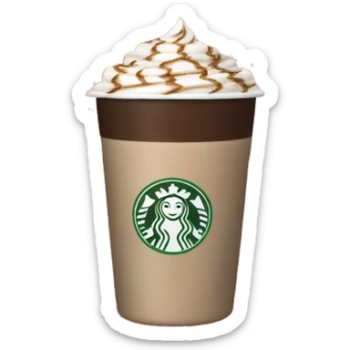 peppermint mocha in a red snowflake cup sticker
