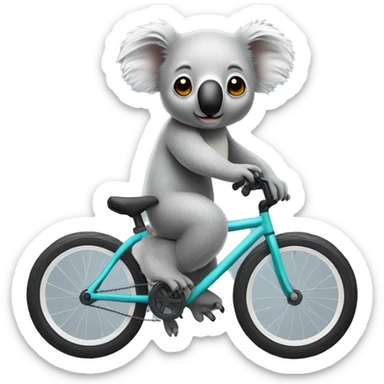 Koala wearing BMX helmet sticker