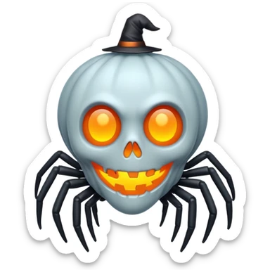 Halloween spooky sticker