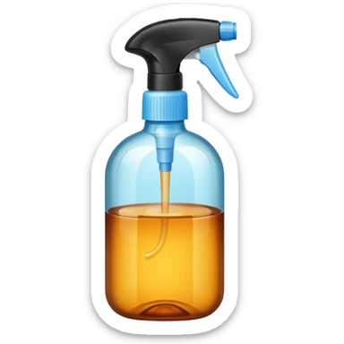 Sanitizer amber spray bottle sticker