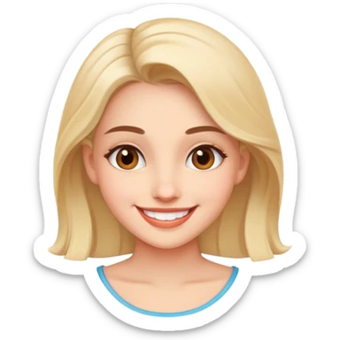 Flirtatious girl sticker