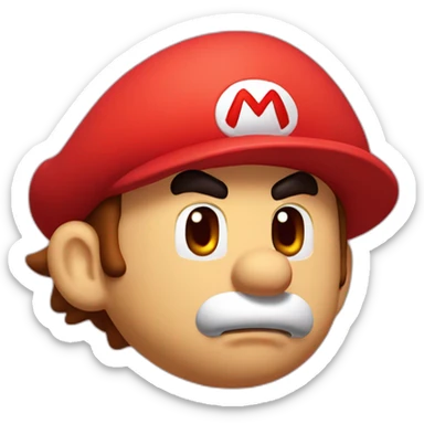 Mario nosebleed sticker