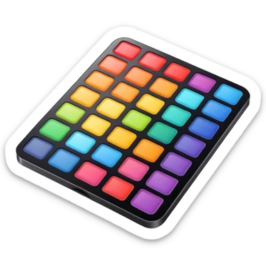 rainbow palette diagonal sticker