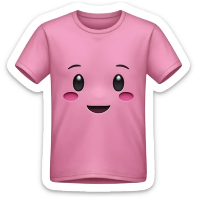 pink t-shirt sticker