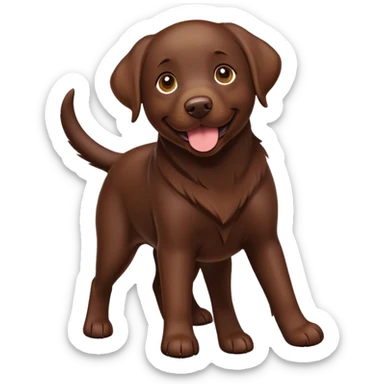 Chocolate Labrador  sticker