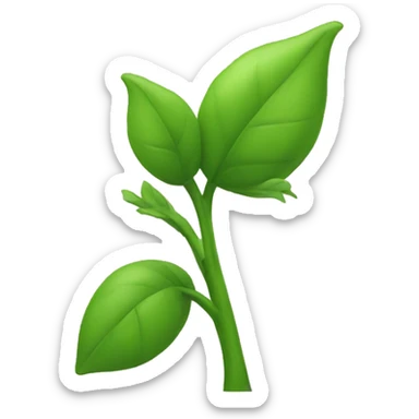 green bud emoji sticker