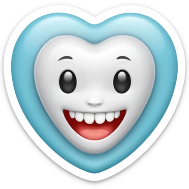TEETH clean icon in the round sticker
