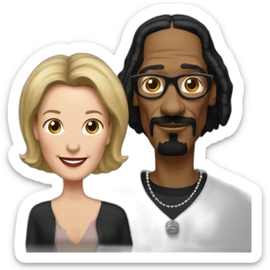 Snoop Dogg and Martha Stuart sticker