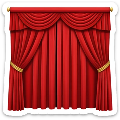 create a series of images for Theatre soft goods Inventory showing theatre curtains sticker