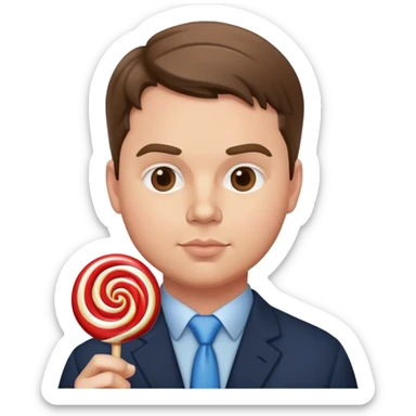 JD Vance with a lollipop  sticker