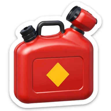 2d red gas can ios emoji black lid sticker