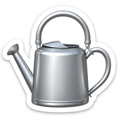 watering pot silver sticker