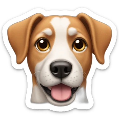 dog called marcus with floppy ears sticker